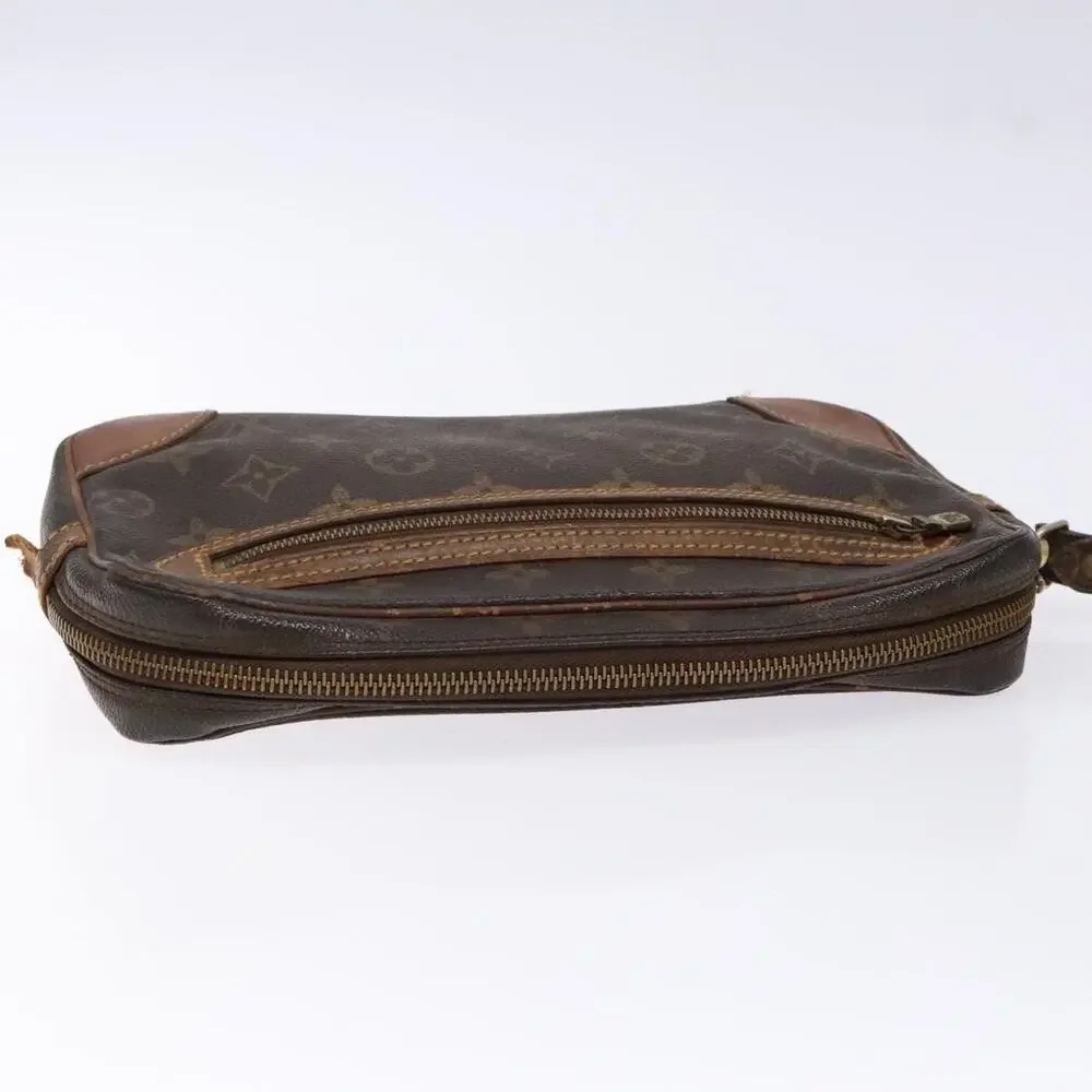 Louis Vuitton Monogram Marly Dragonne GM Clutch Bag Brown